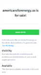 Mobile Screenshot of americansforenergy.us